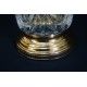 Elegante jarrón, de cristal de Val Saint Lambert con sello de autenticidad