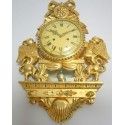 Antiguo reloj sueco de pan de oro