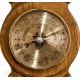 Antiguo termómetro barómetro de origen francés de los años 1900.