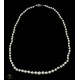 Antiguo collar de perlas blancas cultivas con cierre plata.