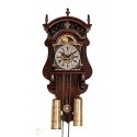 Espectacular antiguo reloj holandes de pesas con su fase lunar