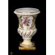 Bonito jarron antiguo de porcelana pintado a mano de origen Francés Limoge