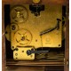 Antiguo reloj de sobremesa, en madera, de los cuartos con soneria winsminster,de origen aleman, y funcionando.