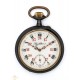 Grandísimo y antiguo reloj de bolsillo de cuerda manual de los años 1900 y funcionando.