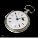 Impresionante reloj Fusee de cuerda manual de origen ingles de los años 1840.